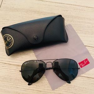 Ray-Ban Oversized Polarized Aviator Sunglasses
